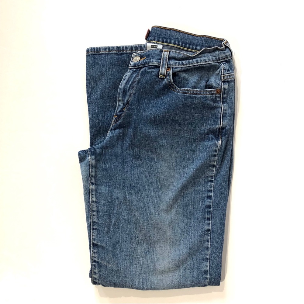 Levi’s 505 Mid Rise Stretch Straight Leg Jeans - Picture 2 of 8